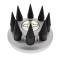 United Pacific Black Spike Hubcap Nut Cover For 2003-15 Chevy & GMC Full Size Truck 10349B
