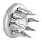 United Pacific Chrome Spike Hubcap Nut Cover For 1999-2018 Chevy & GMC Full Size Truck - Push-on 10351B