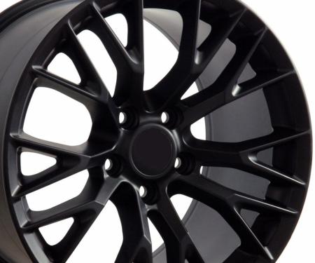 OE Replica Wheels CV22B - 18" Replica Wheel CV22 Fits Chevrolet Corvette - C7 Z06 Rim 18x8.5 Black Wheel CV22B-18085-5475-56B1