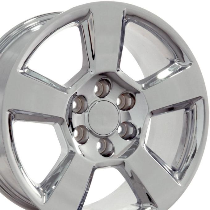 OE Replica Wheels CV76 - 20" Replica Wheel CV76 Fits Chevrolet Tahoe Rim 20x9 Chrome Wheel CV76-20090-6550-27C