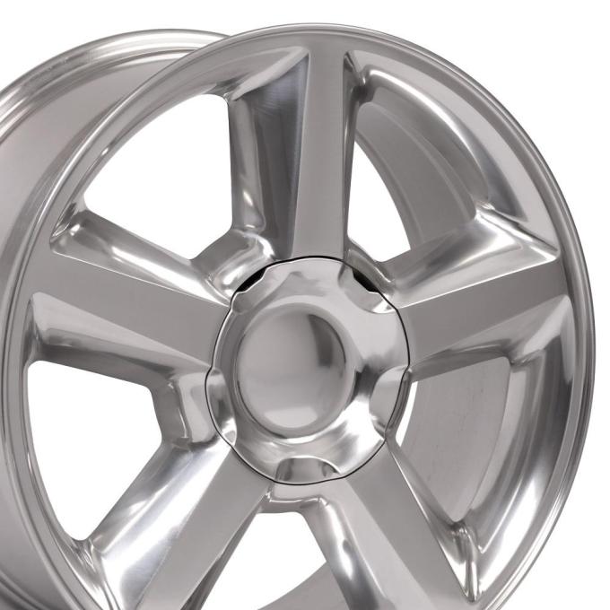 OE Replica Wheels CV83 - 20" Replica Wheel CV83 Fits Chevrolet Tahoe Rim 20x8.5 Polished Wheel CV83-20085-6550-31P