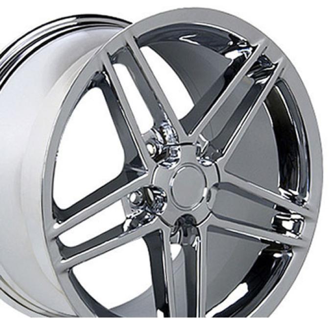 OE Replica Wheels CV07A - 18" Replica Wheel CV07A Fits Chevrolet Corvette - C6 Z06 Rim 18x10.5 Chrome CV07A-18105-5475-56C