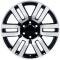 OE Replica Wheels TY10 - 20" Replica Wheel TY10 Fits Toyota 4Runner Rim 20x7 Black Mach'd Wheel TY10-20070-6550-15MB