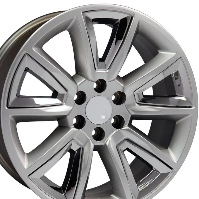 OE Replica Wheels CV73 - 20" Replica Wheel CV73 Fits Chevrolet Tahoe Rim 20x8.5 Hyper Wheel CV73-20085-6550-24HB-ic
