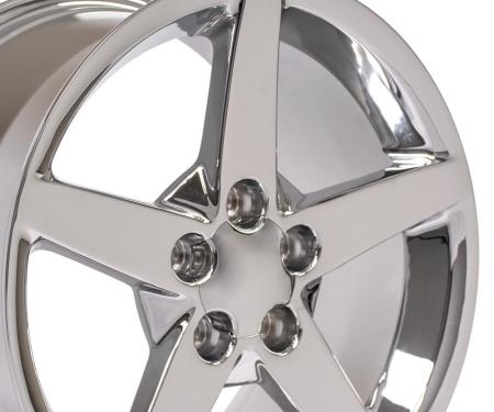 OE Replica Wheels CV06B - 19" Replica Wheel CV06 Fits Chevrolet Corvette - C6 Rim 19x10 Chrome Wheel CV06B-19100-5475-68C