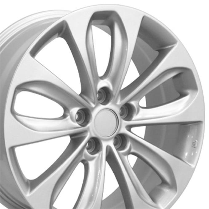 OE Replica Wheels HY02 - 18" Replica Wheel HY02 Fits Hyundai Wheel Rim 18x7.5 Silver Wheel HY02-18075-5450-48S