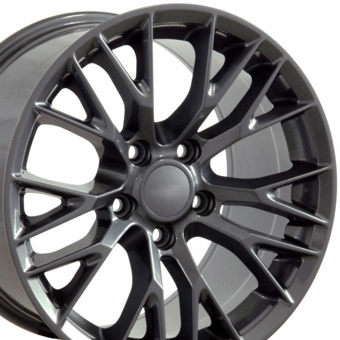 OE Replica Wheels CV22 - 17" Replica Wheel CV22 Fits Chevrolet Corvette - C7 Z06 Rim 17x9.5 Gunmetal CV22-17095-5475-54G