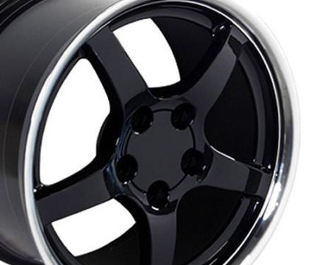 OE Replica Wheels CV05 - 18" Replica Wheel CV05 Fits Chevrolet Corvette - C5 Rim 18x9.5 Deep Dish Black W CV05-D18095-5475-54BM