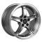OE Replica Wheels FR04B - 17" Replica Wheel FR04 Fits Ford Mustang Cobra Rim 17x9 Gunmetal Wheel FR04B-D17090-5450-24GM