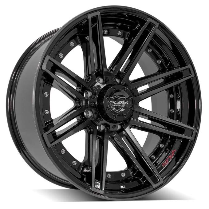 4PLAY Wheels 4P08 - 4PLAY Gen2 4P08 22x10 8x170mm -24et in Brushed Black 4P08-22100-8170-24BBT