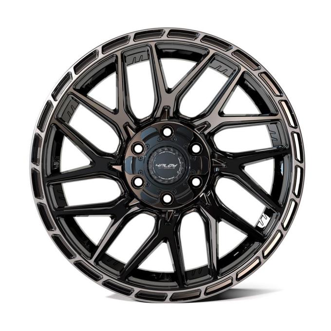 4PLAY Wheels 4PS28 - 4PLAY Sport2.0 4PS28 Gloss Black w/ Brushed Face & Tinted Clear 4PS28-17090-5D55-6BBT