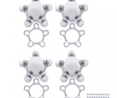 United Pacific 5 X 5" Spider Wheel Hub Cover (4/Set) C8061