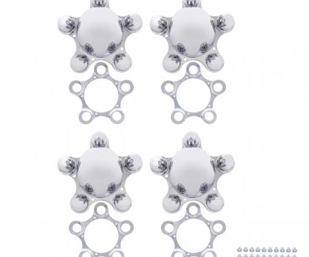 United Pacific 5 X 4-3/4" Spider Wheel Hub Cover (4/Set) C8056
