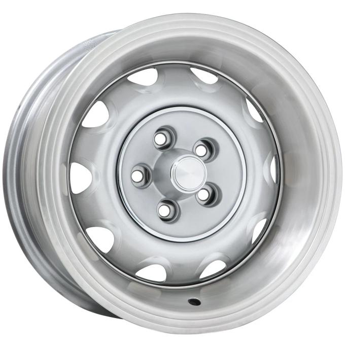 Wheel Vintiques 14x6 Chrysler Rallye Silver 5X4" bolt 4" backspace 61-465404A