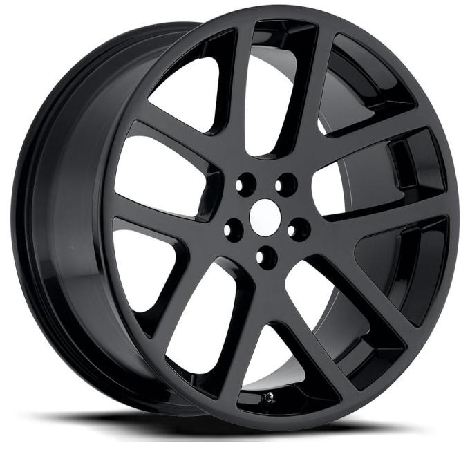 Factory Reproductions FR 64 &ndash; Jeep Viper Replica Wheels 20x9 5x115 +18 HB 71.5 Lx Viper Gloss Black with Cap 64090181502