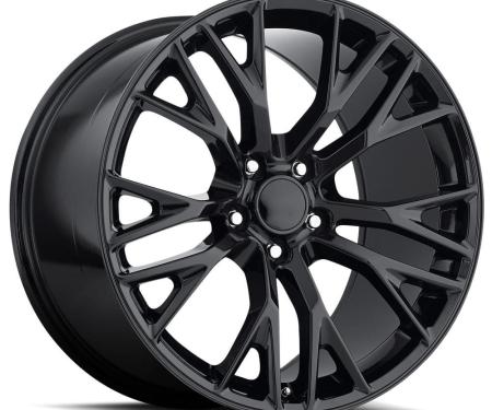 Factory Reproductions FR 22 &ndash; C7 Z06 Corvette Replica Wheels 19x10 5x4.75 +40 HB 70.3 2015 C7 Z06 Gloss Black with Cap 22910403402