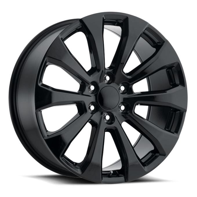 Factory Reproductions FR 92 &ndash; Silverado High Country Replica Wheel 22x9 6x5.5 +28 HB 78.1 2019 Silverado Split 5spk Gloss Black with Cap 92290286502