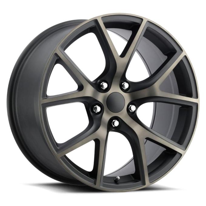 Factory Reproductions FR 75 &ndash; Jeep Trackhawk Replica Wheels 20x10 5x5 +50 HB 71.5 Trackhawk Satin Black Mach Face w/Bronze Clear with Cap 75010505023