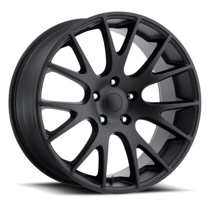 Factory Reproductions FR 70 &ndash; Ram Truck Hellcat Replica Wheels 20x9 5x5.5 +25.4 HB 77.8 Truck Hellcat Satin Black with Cap 70090255503