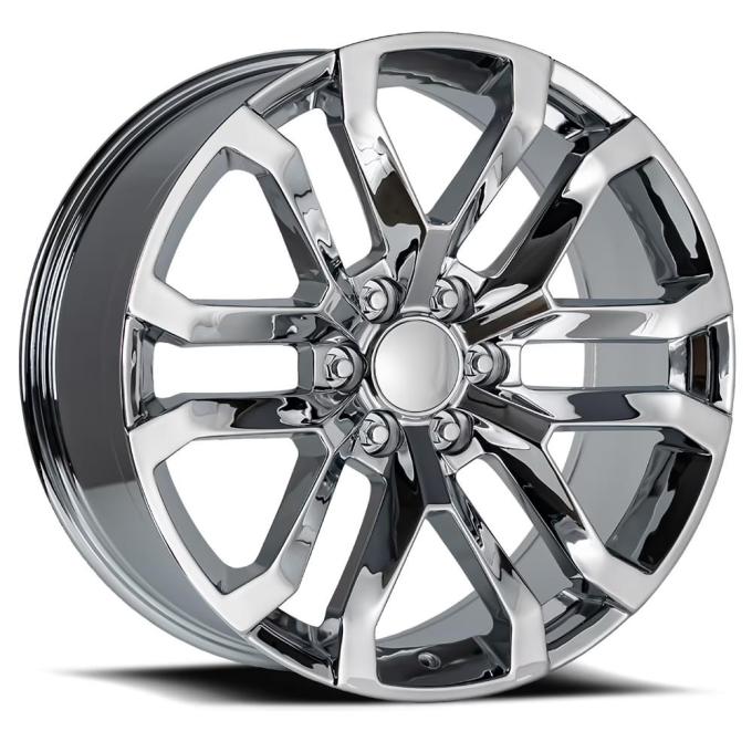 Factory Reproductions FR 95 &ndash; Denali Replica Wheels 22x9 6x5.5 +24 HB 78.1 2019 GMC Denali Chrome with Cap 95290246501