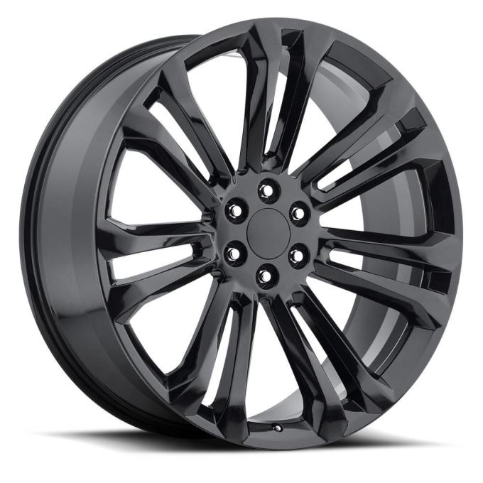 Factory Reproductions FR 55 &ndash; GMC Replica Wheels 22x9 6x5.5 +24 HB 78.1 2015 GMC Gloss Black with Cap 55290246502