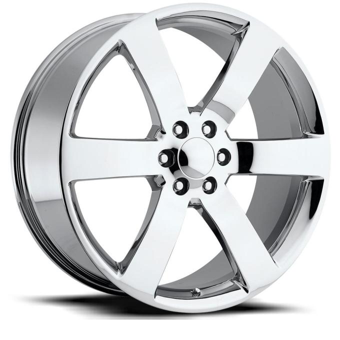 Factory Reproductions FR 32 &ndash; Trailblazer SS Replica Wheels &ndash; GM 1500 Fitment 22x9 6x5.5 +22 HB 78.1 Tbss 1500 Tahoe Suburban Chrome with Cap 32290226501