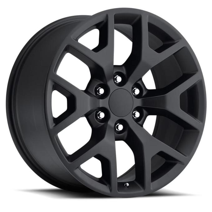 Factory Reproductions FR 44 &ndash; GMC Sierra Replica Wheels 20x9 6x5.5 +27 HB 78.1 2014 Sierra 744 Satin Black with Cap 44090276503