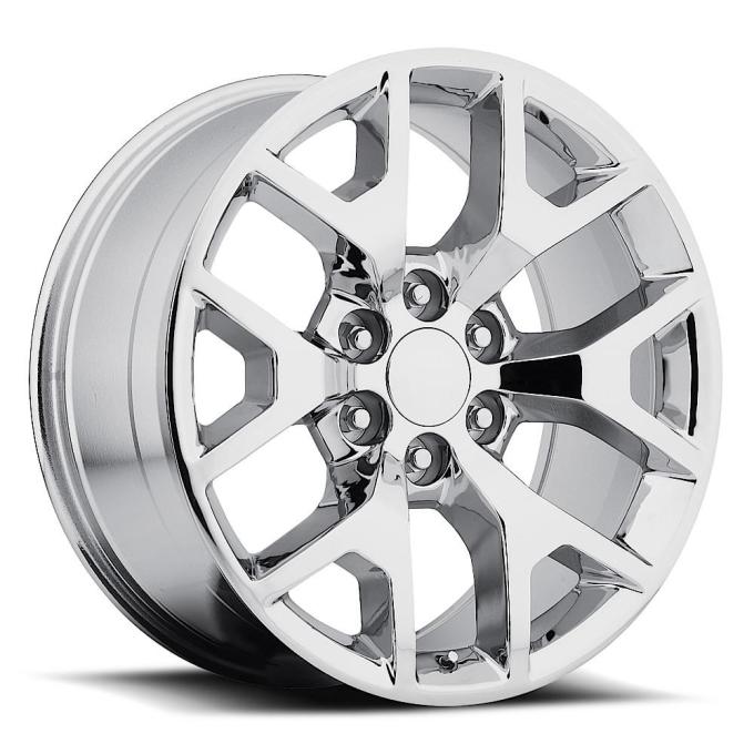 Factory Reproductions FR 44 &ndash; GMC Sierra Replica Wheels 22x9 6x5.5 +31 HB 78.1 2014 Sierra 744 Chrome with Cap 44290316501
