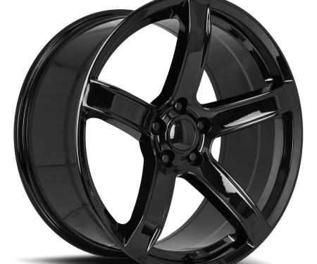 Factory Reproductions FR 77f &ndash; Dodge Hellcat HC2 Replica Wheels 20x9.5 5x115 +15 HB 71.5 Hellcat HC2 Gloss Black with Cap 77095151502F