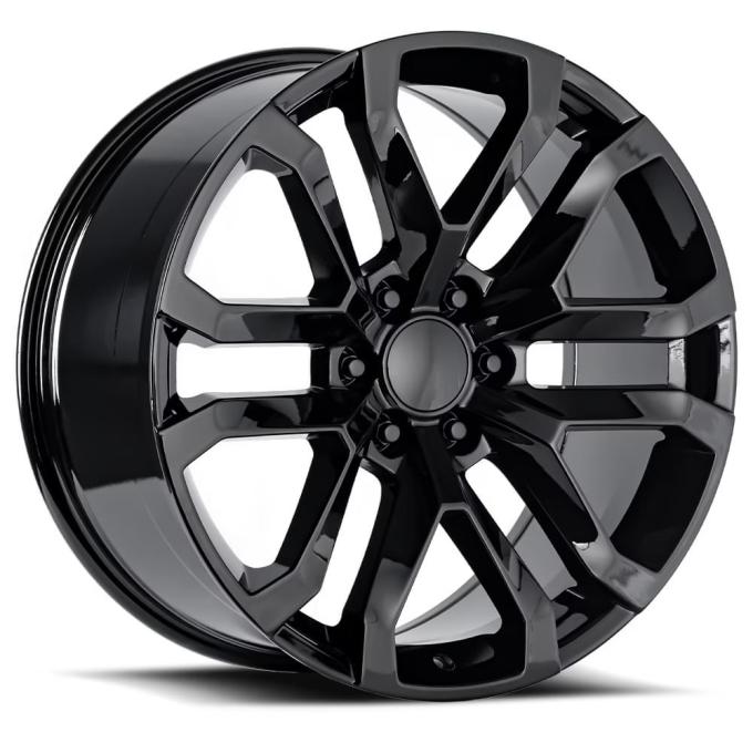Factory Reproductions FR 95 &ndash; Denali Replica Wheels 20x9 6x5.5 +28 HB 78.1 2019 GMC Denali Gloss Black with Cap 95090286502