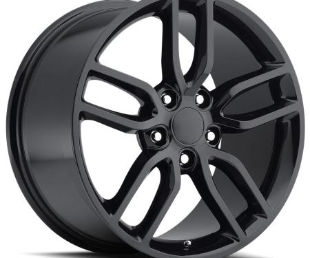 Factory Reproductions FR 26 &ndash; C7 Z51 Corvette Replica Wheels 19x8.5 5x4.75 +56 HB 70.3 2015 Corvette Style 26 Z51 Gloss Black with Cap 26985563402