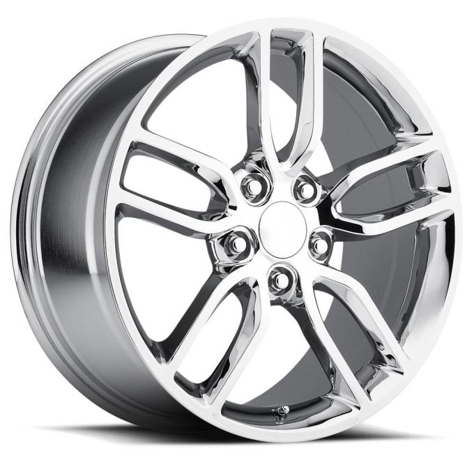 Factory Reproductions FR 26 &ndash; C7 Z51 Corvette Replica Wheels 19x10 5x4.75 +79 HB 70.3 2015 Corvette Style 26 Z51 Chrome with Cap 26910793401