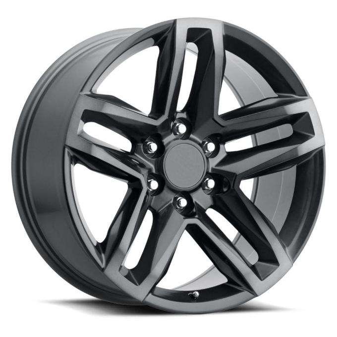 Factory Reproductions FR 94 &ndash; Silverado Z71 Trail Boss Replica Wheels 22x9 6x5.5 +15 HB 78.1 Z71 Split 5 Spoke Titanium Grey Mf/Dark Clear with Cap 94290156527