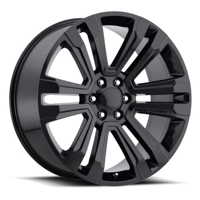 Factory Reproductions FR 72 &ndash; Escalade Replica Wheels 22x9 6x5.5 +24 HB 78.1 2017 GMC Denali Gloss Black with Cap 72290246502