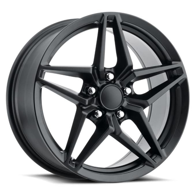 Factory Reproductions FR 29 &ndash; C7 ZR1 Corvette Replica Wheels 19x10 5x4.75 +79 HB 70.3 C7 ZR1 Satin Black with Cap 29910793403