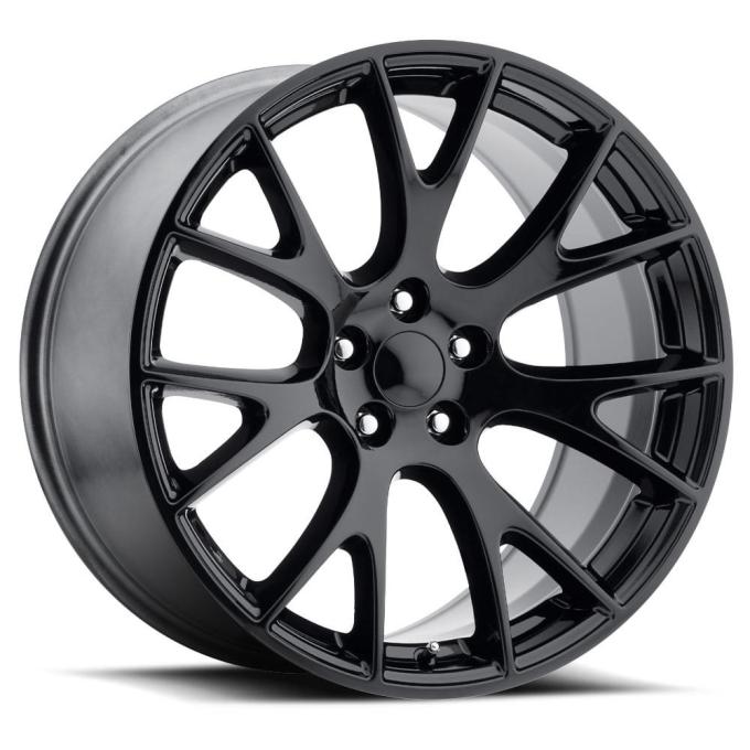 Factory Reproductions FR 70 &ndash; Jeep Hellcat Replica Wheels 22x9 5x5 +30 HB 71.5 Hellcat Gloss Black with Cap 70290305002