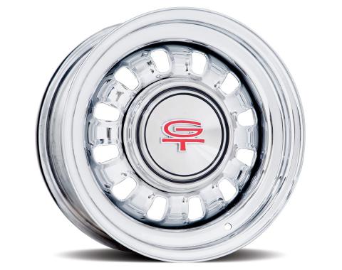 United Pacific 14 X 6 Multi Lug Chrome 53-Series Mustang GT Rallye Style Wheel 110085
