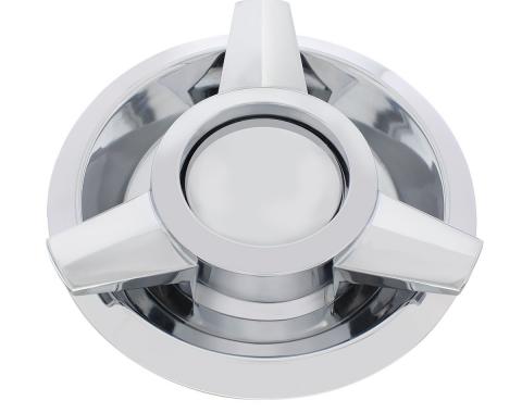 United Pacific Chrome 3-Wing Spinner Style Hub Cap For 1962-63 Ford T-Bird F626305