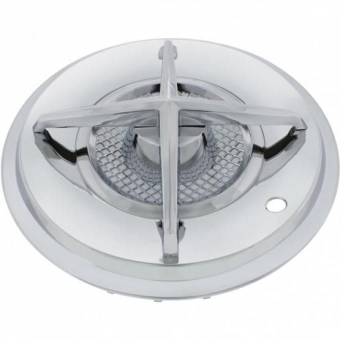 United Pacific 15" Chrome Cross Bar Hub Cap (4/Set) C5036