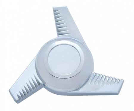 United Pacific Chrome Plastic 3 Bar Left Swing Hub Cap Spinner Only 10720