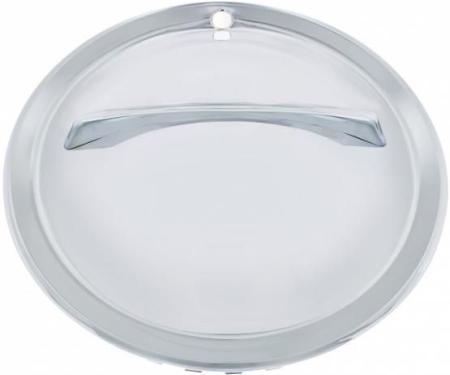 United Pacific 15" Chrome Single Bar Hub Cap (4/Set) BHC02-15