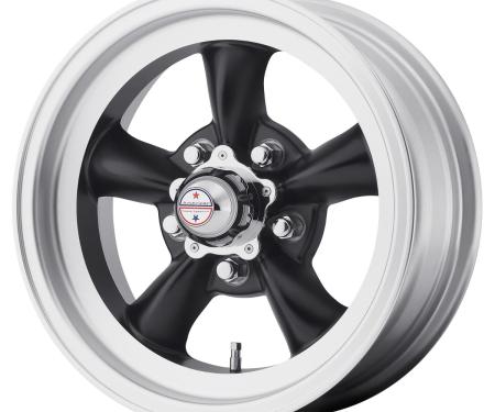 American Racing 15X10 VN105 Torq Thrust D Satin Black/Machined 5x4.5 bolt 3.77" back 307136