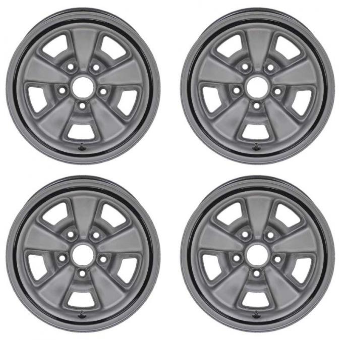 OER 1970-81 Z28-Style 5 Spoke 15" x 7" Steel Wheel Set *R3045