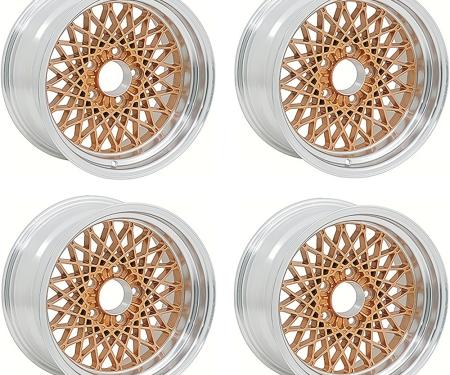 1982-92 Firebird, GTA Aluminum Alloy Wheel Set of 4, 17" x 9", Gold