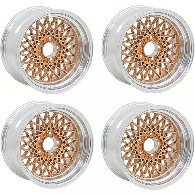 OER 1982-92 Firebird, GTA Aluminum Alloy Wheel Set of 4, 17" x 9", Gold *R4408